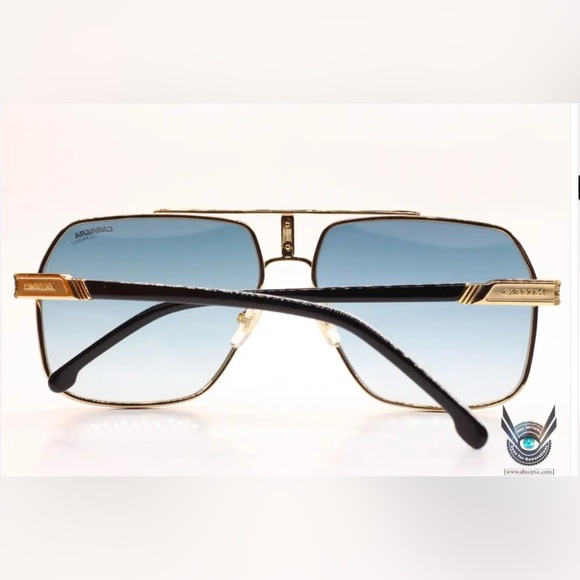 Carrera Aviator 1055/S J5G08 Gold and Blue Gradient Italian Luxury Sunglasses - Picture 6 of 15